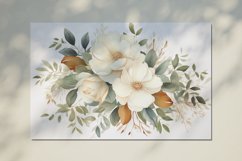 Watercolor Flowers Bouquets, illustration Background Product Image 2