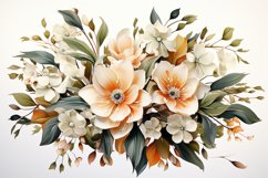 Watercolor Flowers Bouquets, illustration Background Product Image 1