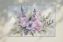 Watercolor Flowers Bouquets, illustration Background Product Image 2