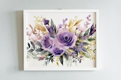 Watercolor Flowers Bouquets, illustration Background Product Image 2