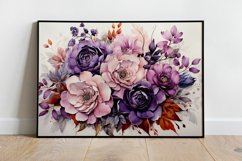 Watercolor Flowers Bouquets, illustration Background Product Image 2