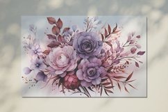 Watercolor Flowers Bouquets, illustration Background Product Image 2