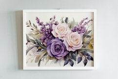 Watercolor Flowers Bouquets, illustration Background Product Image 2