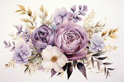 Watercolor Flowers Bouquets, illustration Background Product Image 1