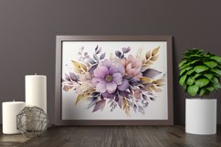 Watercolor Flowers Bouquets, illustration Background Product Image 2