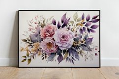 Watercolor Flowers Bouquets, illustration Background Product Image 2