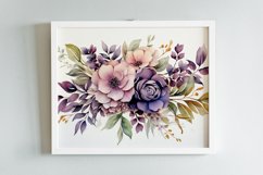 Watercolor Flowers Bouquets, illustration Background Product Image 2
