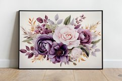 Watercolor Flowers Bouquets, illustration Background Product Image 2