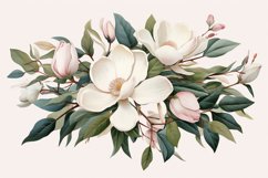 Watercolor Flowers Bouquets, illustration Background Product Image 1