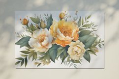 Watercolor Flowers Bouquets, illustration Background Product Image 2