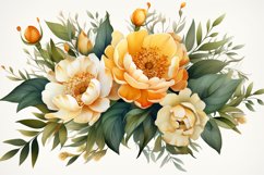 Watercolor Flowers Bouquets, illustration Background Product Image 1