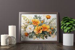Watercolor Flowers Bouquets, illustration Background Product Image 2