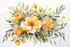 Watercolor Flowers Bouquets, illustration Background Product Image 1
