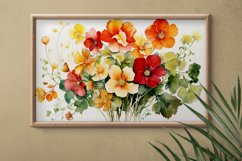 Watercolor Flowers Bouquets, illustration Background Product Image 2