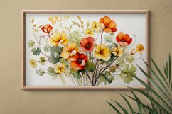 Watercolor Flowers Bouquets, illustration Background Product Image 2