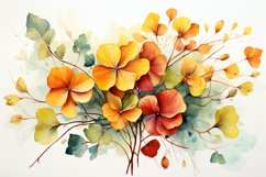 Watercolor Flowers Bouquets, illustration Background Product Image 1