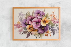 Watercolor Flowers Bouquets, illustration Background Product Image 2