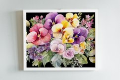 Watercolor Flowers Bouquets, illustration Background Product Image 2