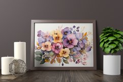 Watercolor Flowers Bouquets, illustration Background Product Image 2