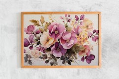 Watercolor Flowers Bouquets, illustration Background Product Image 2