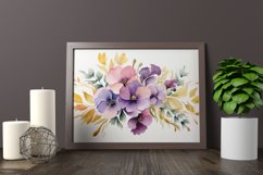 Watercolor Flowers Bouquets, illustration Background Product Image 2