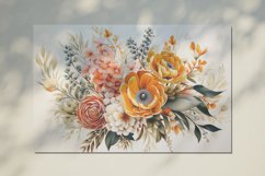 Watercolor Flowers Bouquets, illustration Background Product Image 2