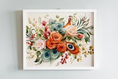 Watercolor Flowers Bouquets, illustration Background Product Image 2