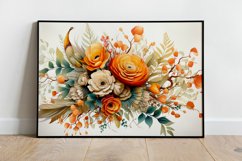 Watercolor Flowers Bouquets, illustration Background Product Image 2