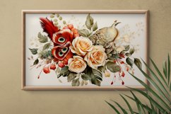 Watercolor Flowers Bouquets, illustration Background Product Image 2
