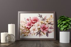 Watercolor Flowers Bouquets, illustration Background Product Image 2