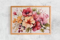 Watercolor Flowers Bouquets, illustration Background Product Image 2