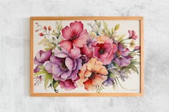 Watercolor Flowers Bouquets, illustration Background Product Image 2