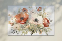Watercolor Flowers Bouquets, illustration Background Product Image 2