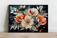 Watercolor Flowers Bouquets, illustration Background Product Image 2