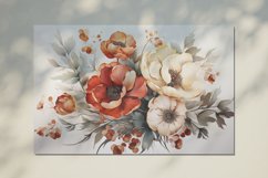 Watercolor Flowers Bouquets, illustration Background Product Image 2
