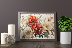 Watercolor Flowers Bouquets, illustration Background Product Image 2