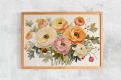 Watercolor Flowers Bouquets, illustration Background Product Image 2