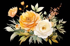 Watercolor Flowers Bouquets, illustration Background Product Image 1