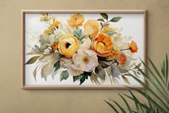 Watercolor Flowers Bouquets, illustration Background Product Image 2