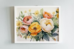Watercolor Flowers Bouquets, illustration Background Product Image 2