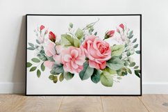 Watercolor Flowers Bouquets, illustration Background Product Image 2