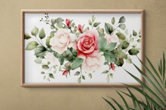 Watercolor Flowers Bouquets, illustration Background Product Image 2