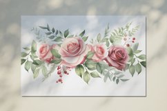 Watercolor Flowers Bouquets, illustration Background Product Image 2