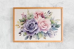 Watercolor Flowers Bouquets, illustration Background Product Image 2