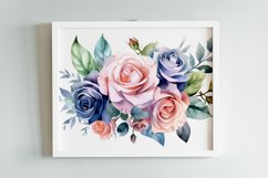 Watercolor Flowers Bouquets, illustration Background Product Image 2