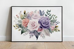 Watercolor Flowers Bouquets, illustration Background Product Image 2