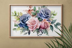 Watercolor Flowers Bouquets, illustration Background Product Image 2