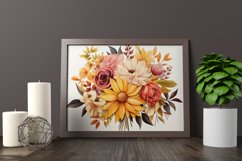 Watercolor Flowers Bouquets, illustration Background Product Image 2