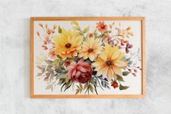 Watercolor Flowers Bouquets, illustration Background Product Image 2