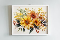 Watercolor Flowers Bouquets, illustration Background Product Image 2